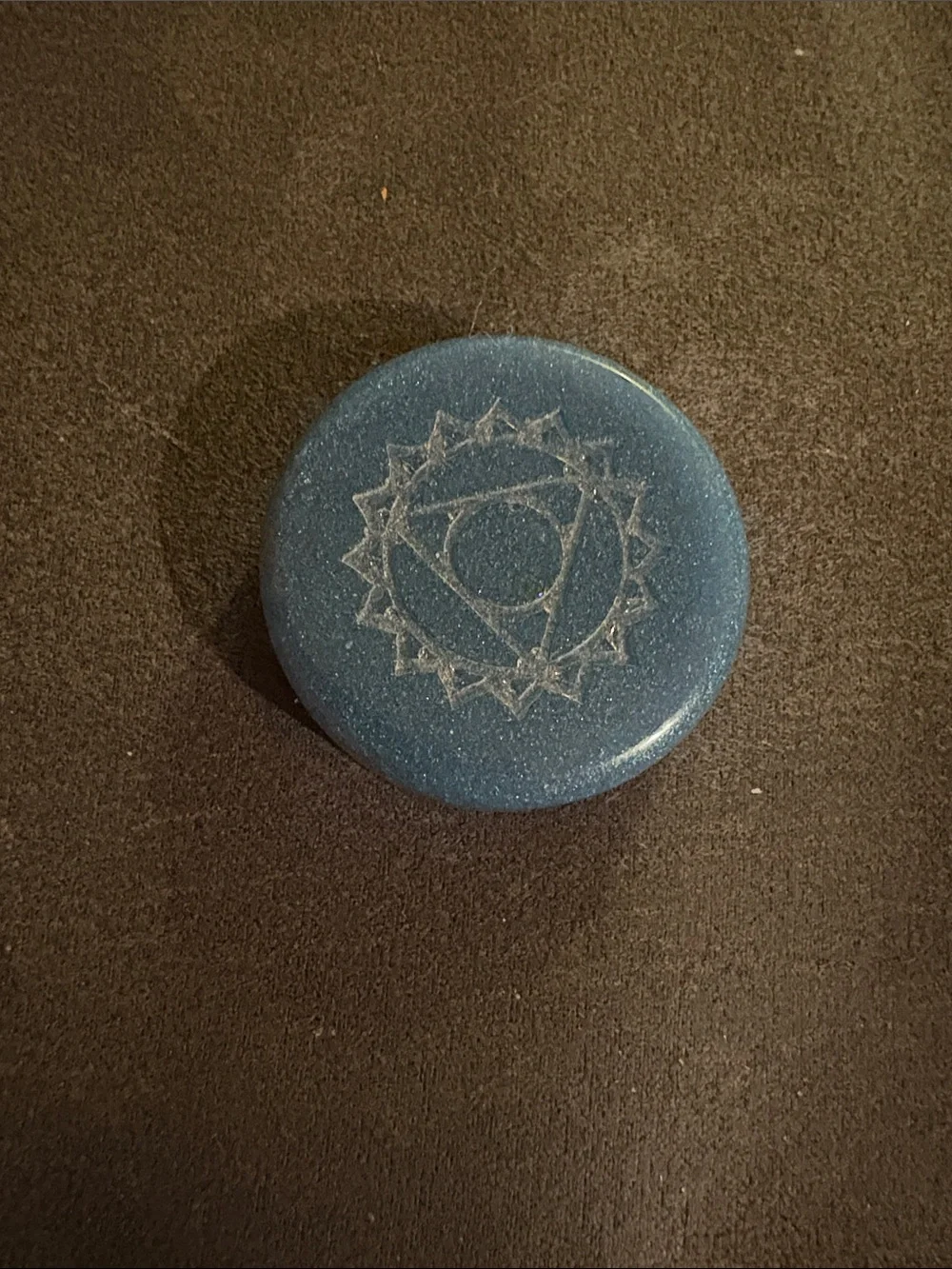 Blue Throat Chakra Palm Stone